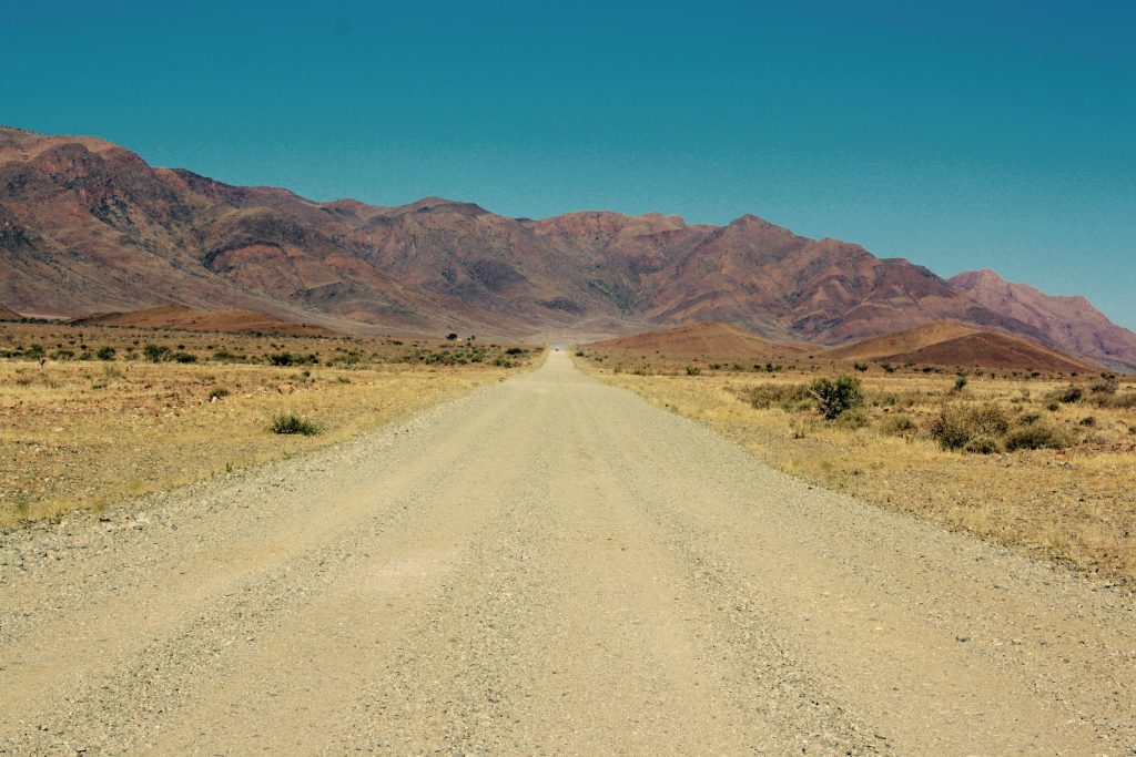 driving in Namibia